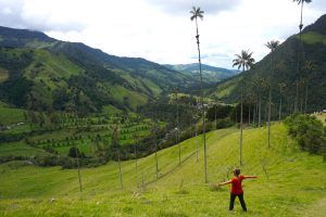 Ines en el Valle del Cocora