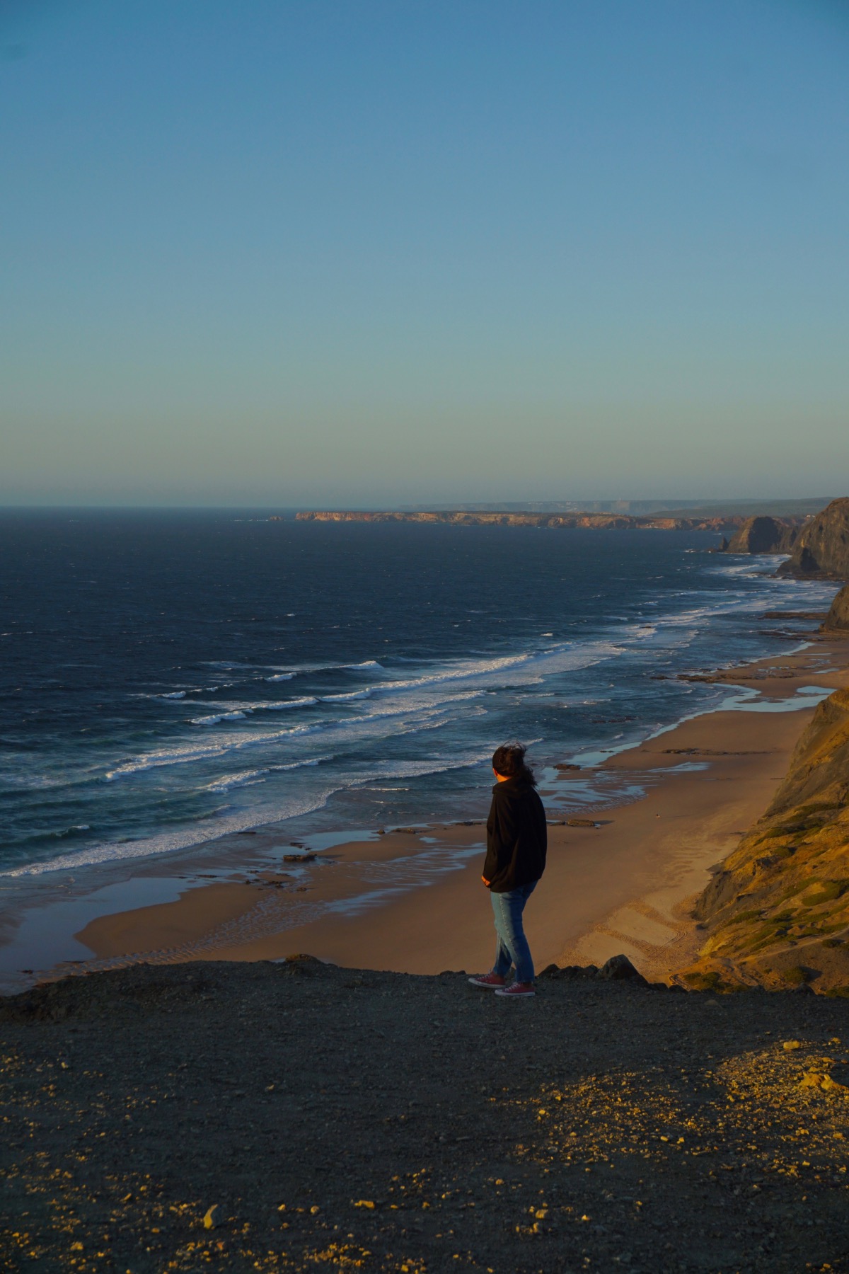 Algarve de Lagos a Odeceixe. Foto en el mirador de la playa de Cordoama