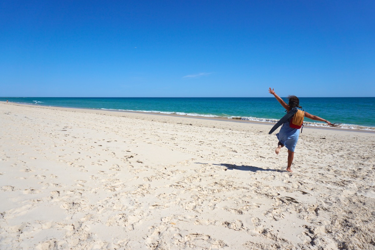 Praia da Fuseta, de arena blanca y agua turquesa