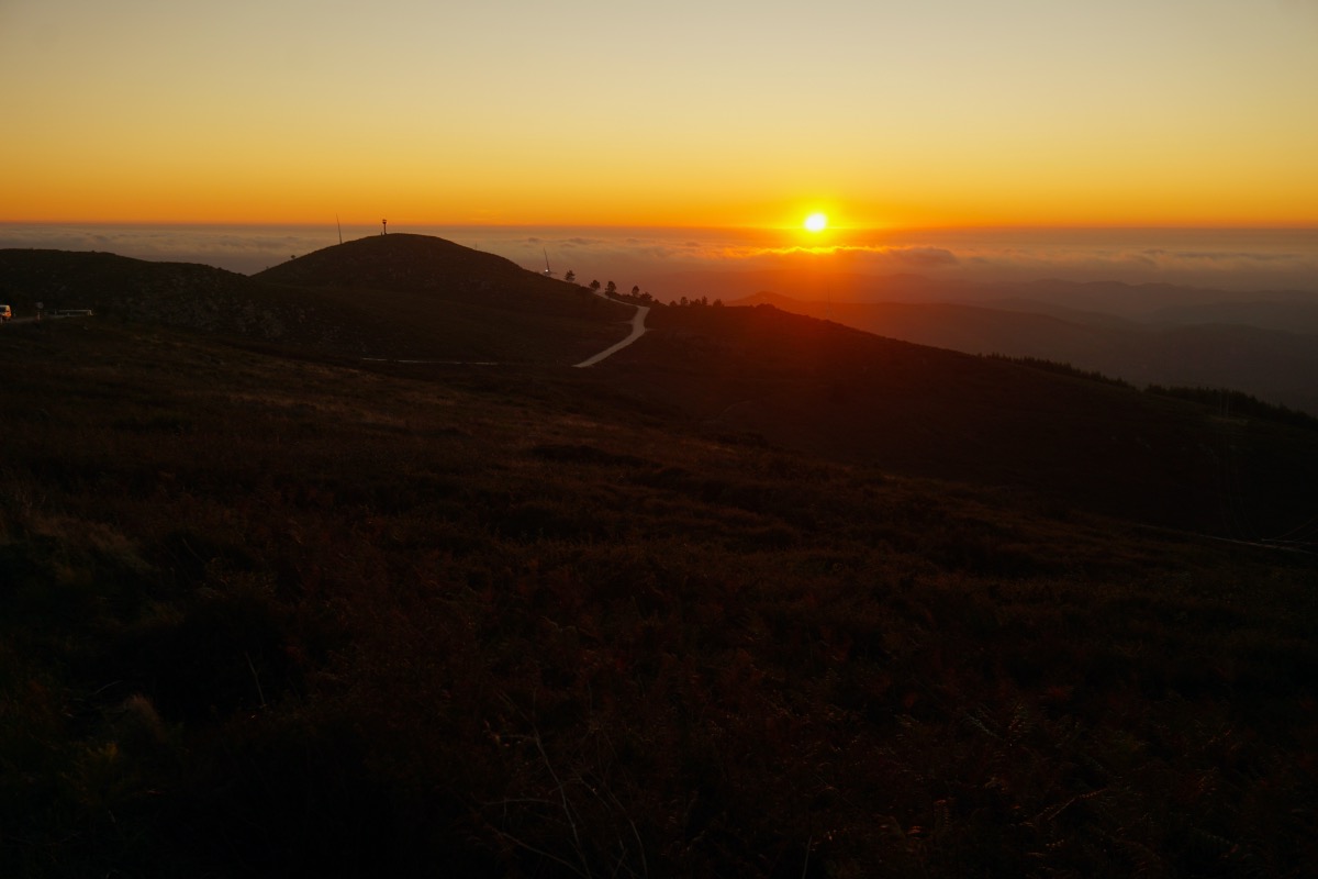 Atardecer en el mirador Fonte Santa