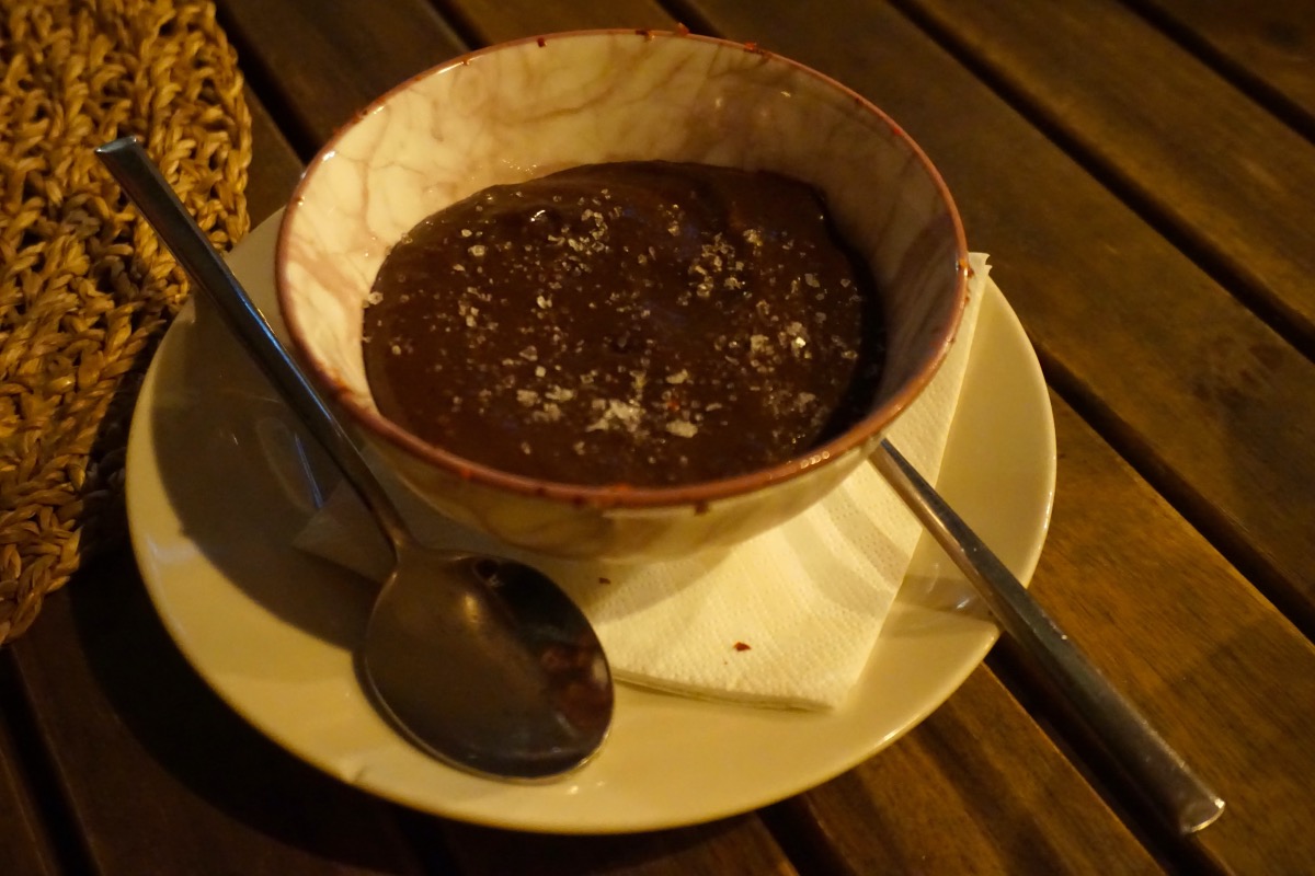 Mouse de Chocolate con flor de sal, A Maré