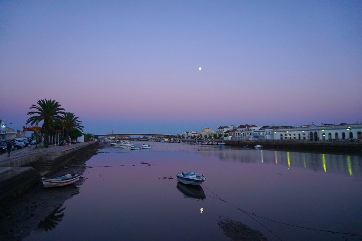 Tavira al atardecer